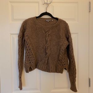 Brown wool/yak sweater